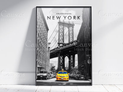 New York United States Poster Digital