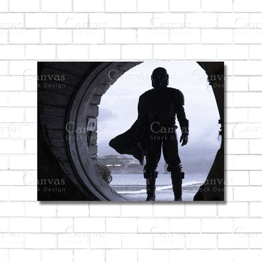 The Mandalorian Canvas Wall Art – Star Wars Poster Print