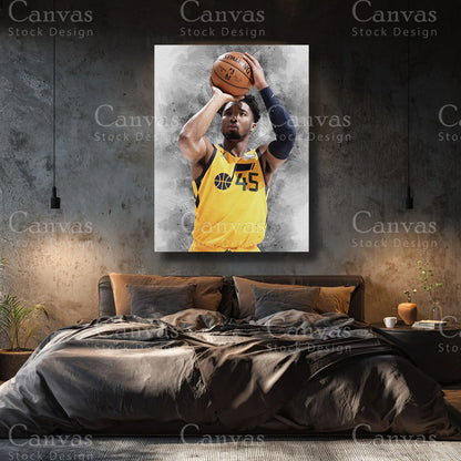 Premium Donovan Mitchell basketball wall art