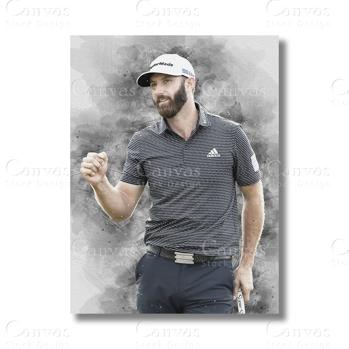 Dustin Johnson Canvas Wall Art