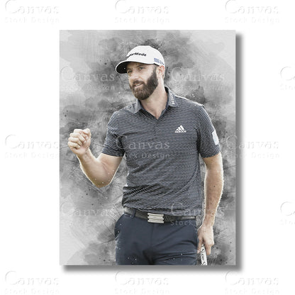 Dustin Johnson Canvas Wall Art