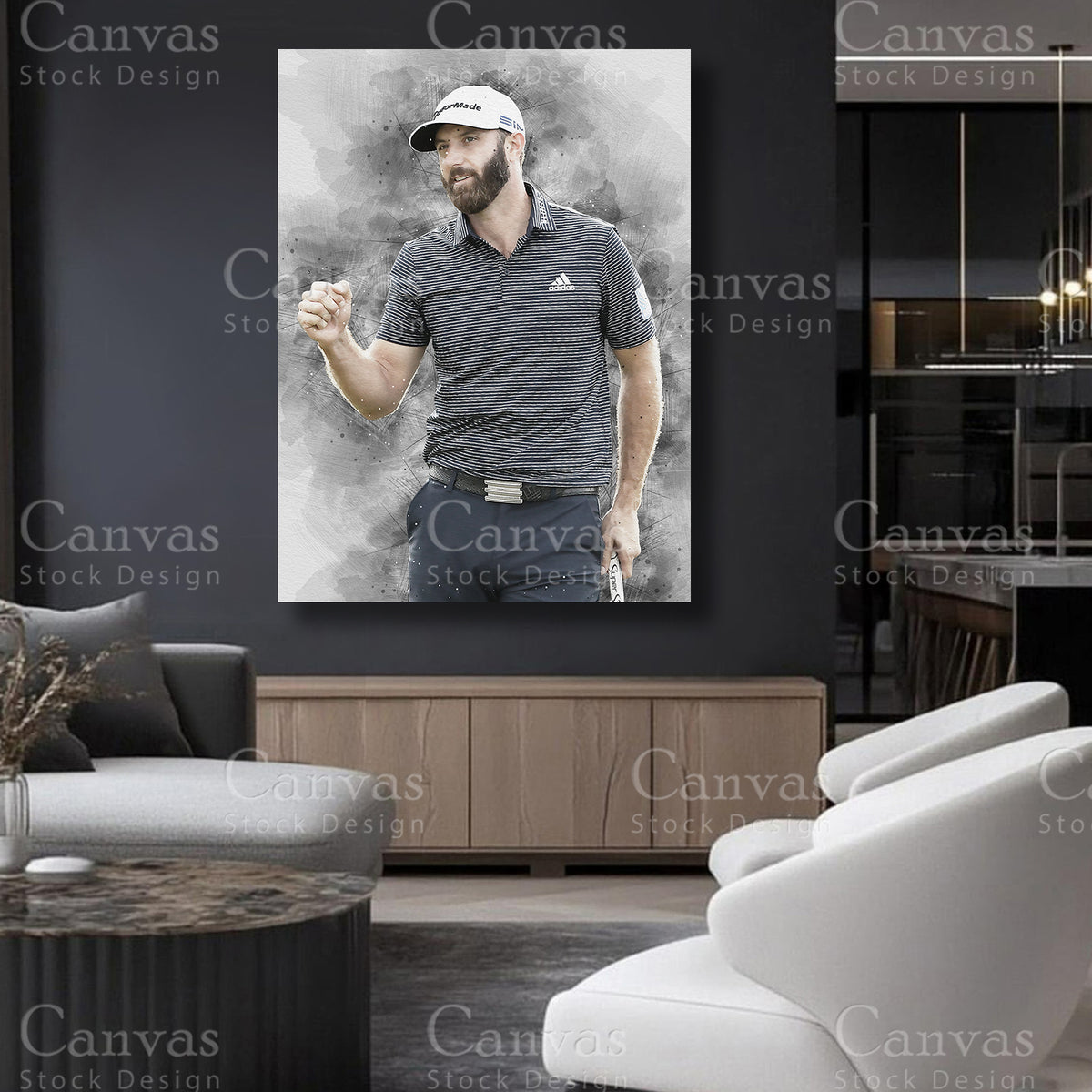 Dustin Johnson Canvas Art for Refined Interiors