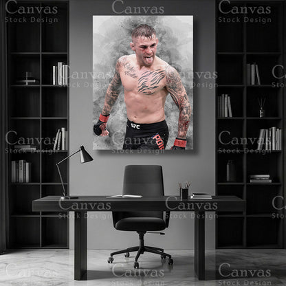 Dustin Poirier UFC canvas wall art