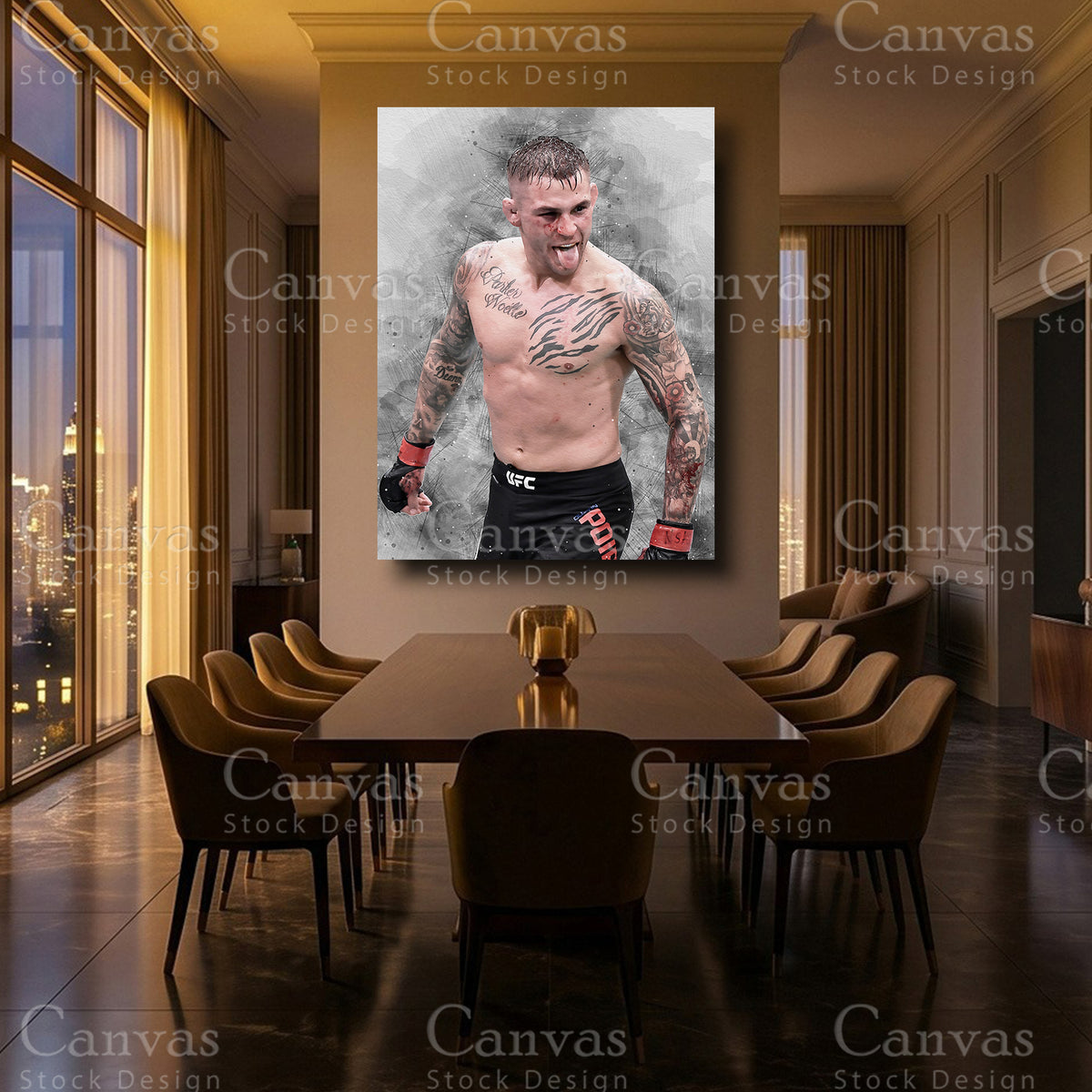 Dustin Poirier premium MMA wall decor