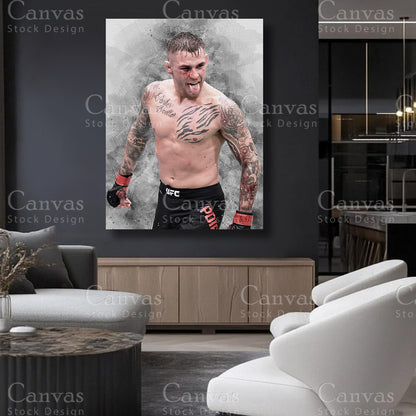 Dustin Poirier athlete canvas artwork