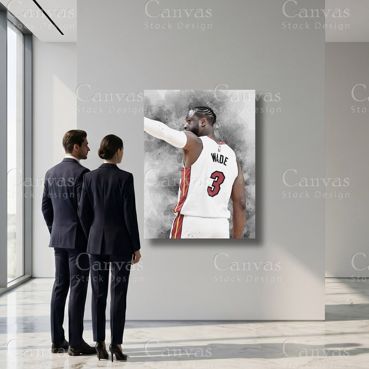 Dwyane Wade basketball wall decor