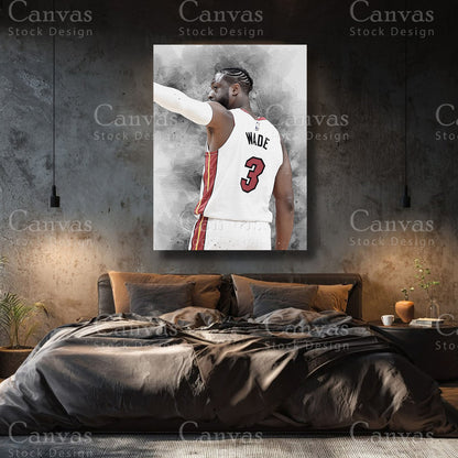 Luxury Dwyane Wade canvas wall art