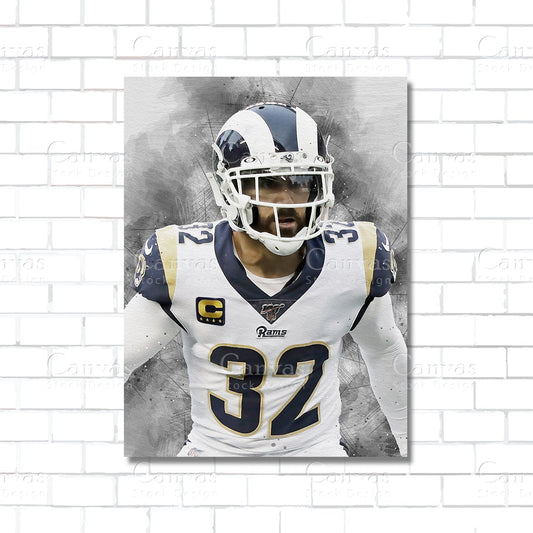 Eric Weddle Canvas Wall Art – NFL Safety Legend