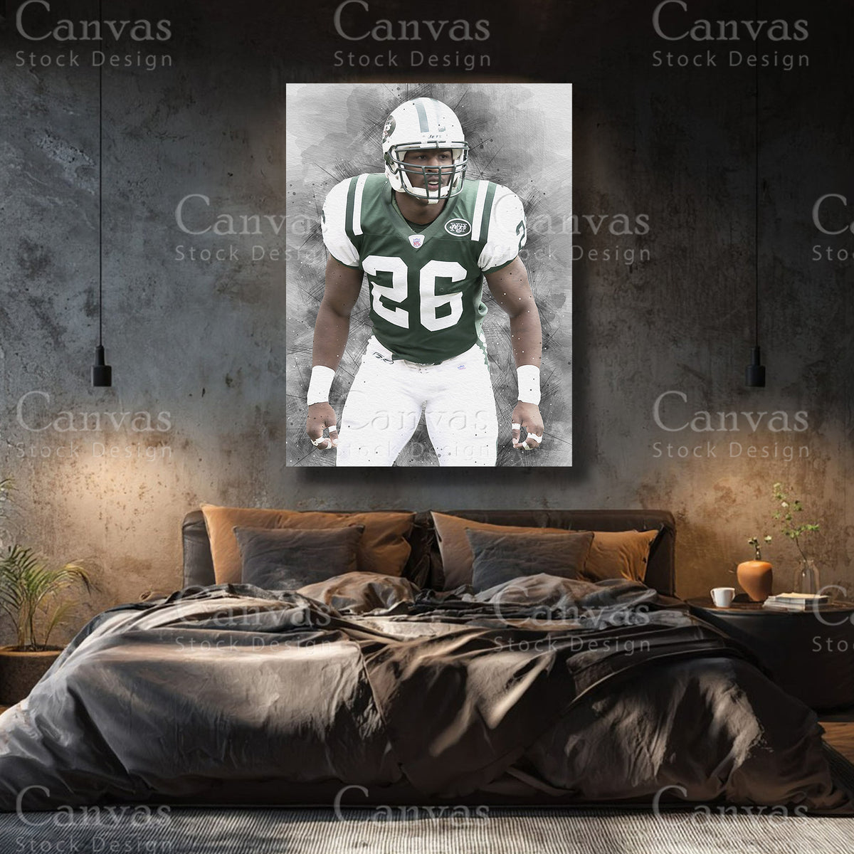 Erik Coleman canvas print for a football memorabilia collection