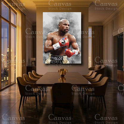Floyd Mayweather premium boxing wall decor