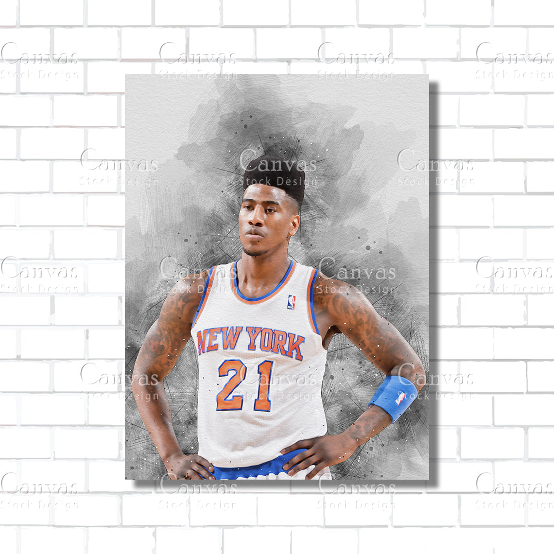 Iman Shumpert Poster, Kids Wall Decor, Basketball Fan, Man Cave Gift for Him - Her, Sports Canvas Wall Art