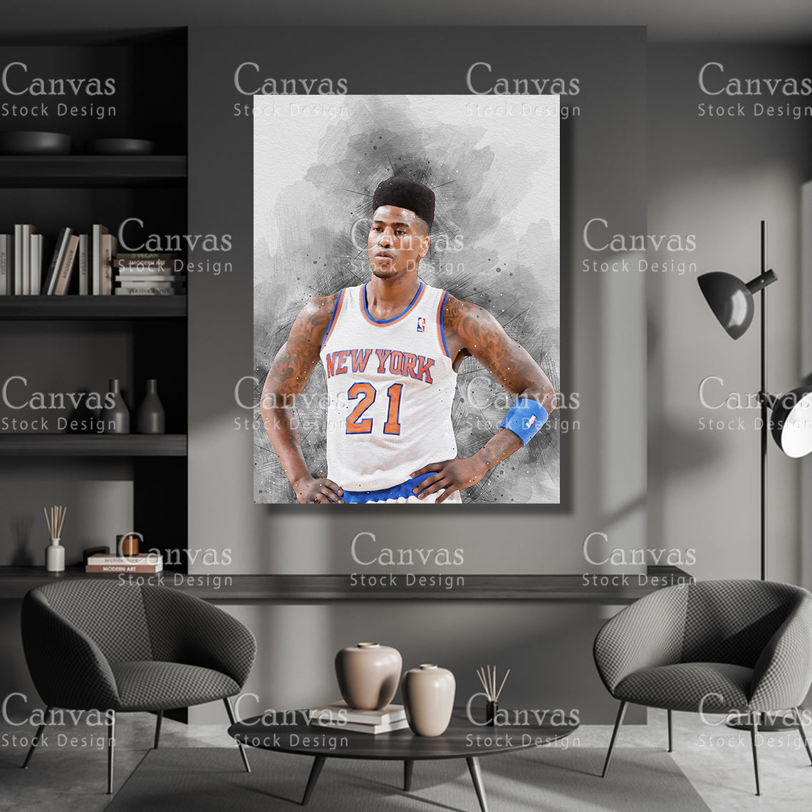 Iman Shumpert Poster, Kids Wall Decor, Basketball Fan, Man Cave Gift for Him - Her, Sports Canvas Wall Art