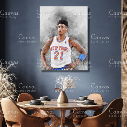 Iman Shumpert Poster, Kids Wall Decor, Basketball Fan, Man Cave Gift for Him - Her, Sports Canvas Wall Art