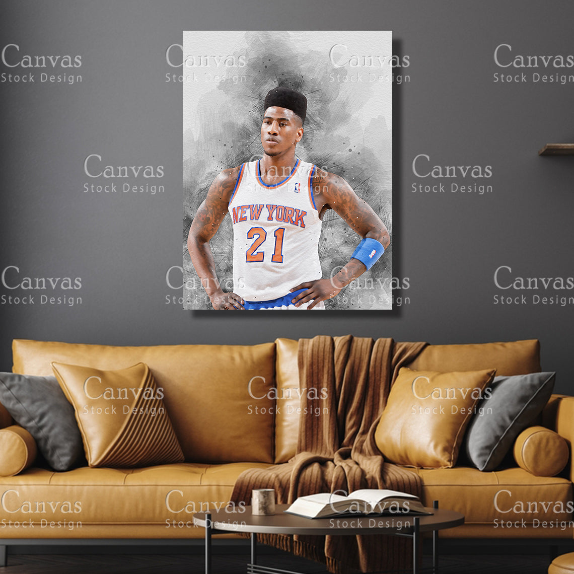 Iman Shumpert Poster, Kids Wall Decor, Basketball Fan, Man Cave Gift for Him - Her, Sports Canvas Wall Art