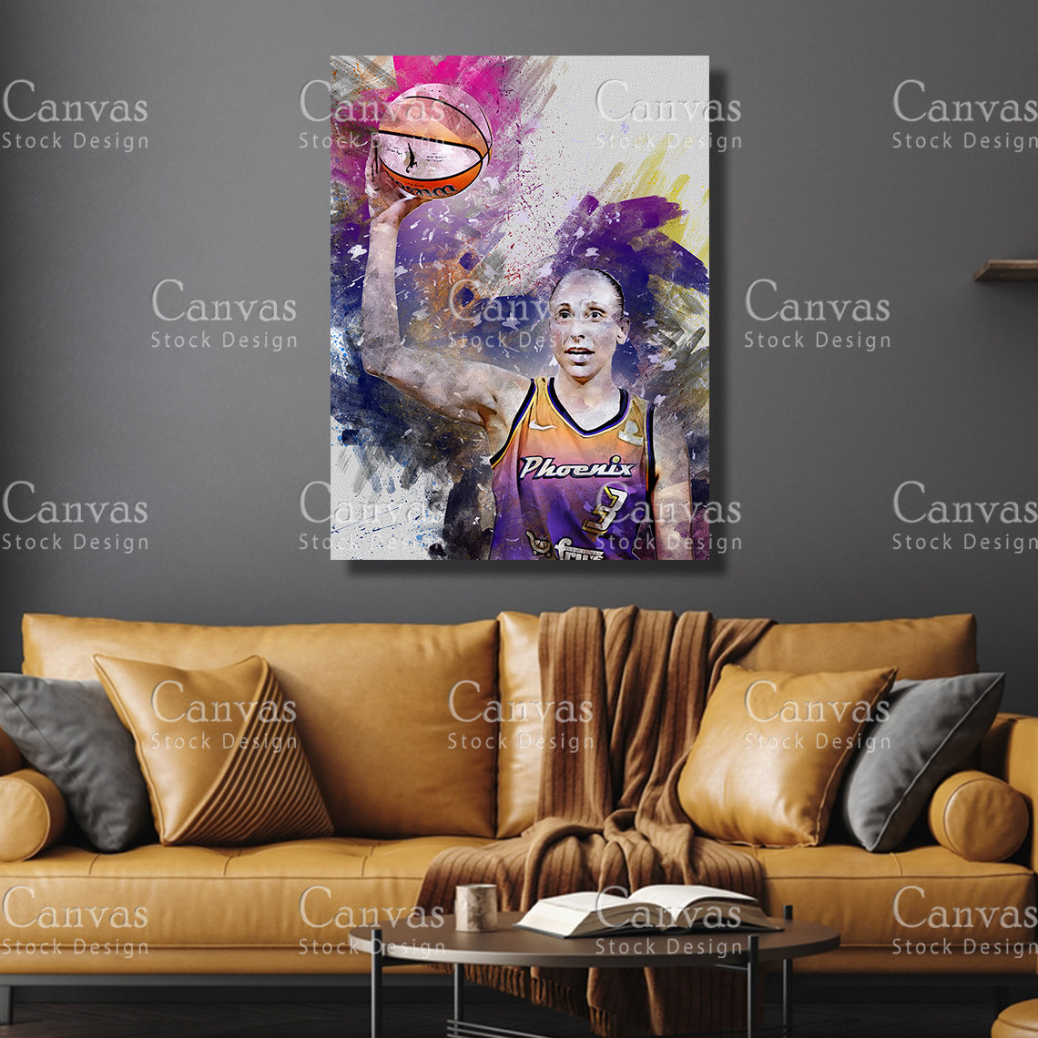 Diana Taurasi Poster, Kids Wall Decor, Basketball Fan, Man Cave Gift for Him - Her, Sports Canvas Wall Art