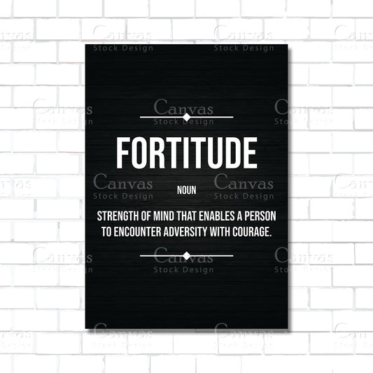 Fortitude Definition Wall Art