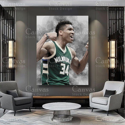 Giannis Antetokounmpo sports wall decor