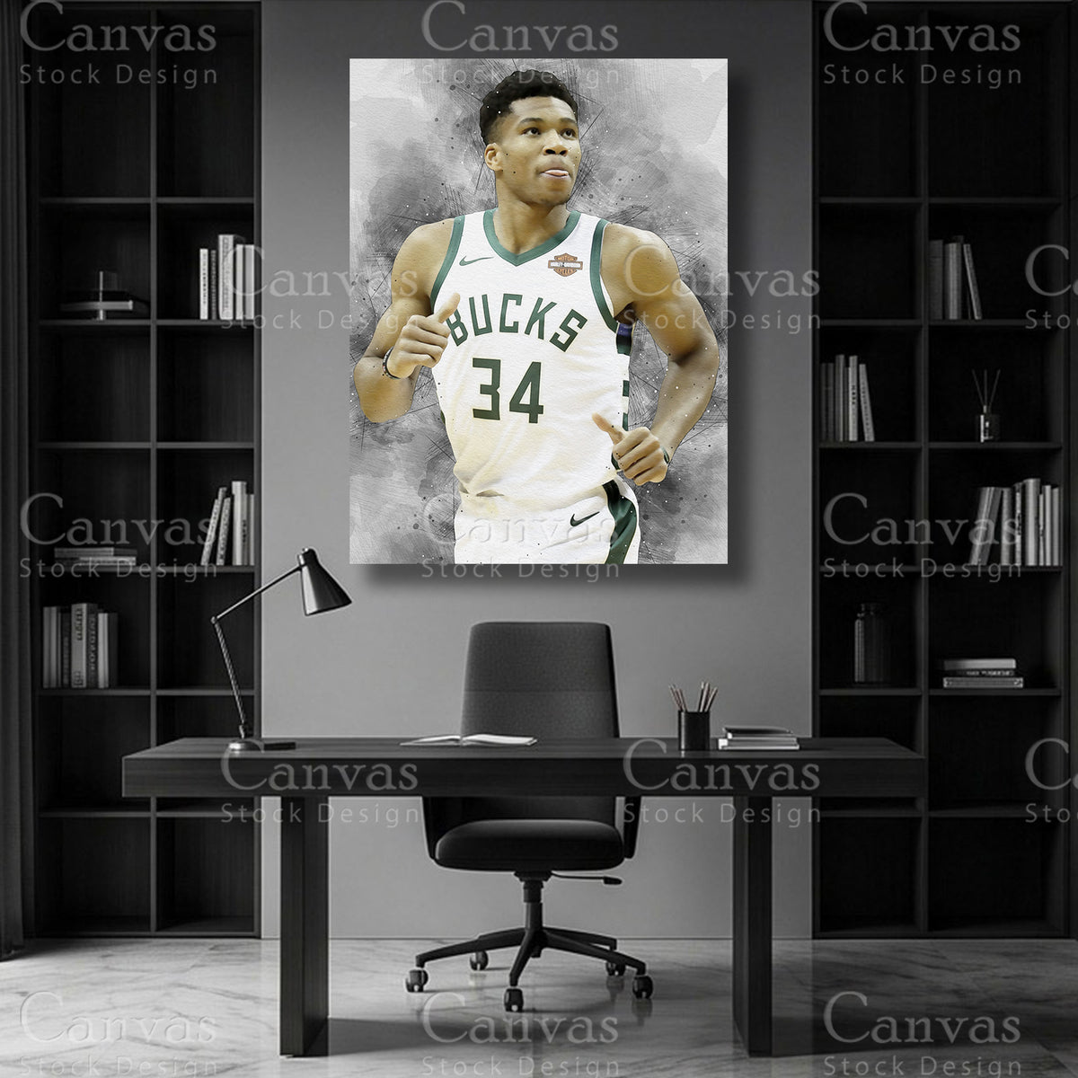 Giannis Antetokounmpo premium canvas decor