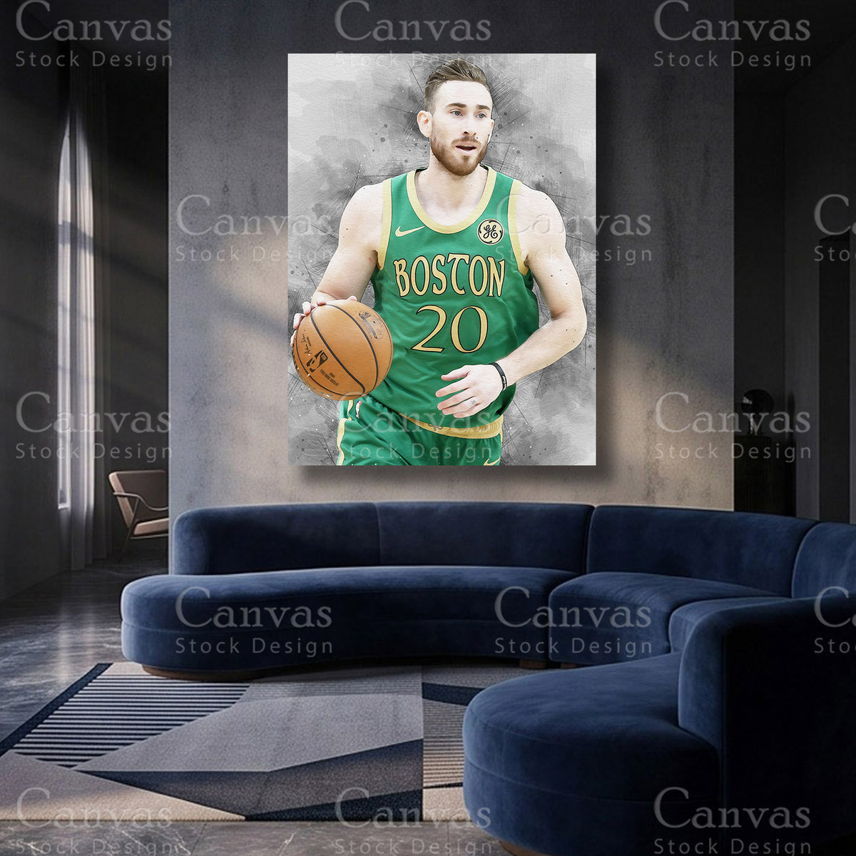 Gordon Hayward basketball artwork