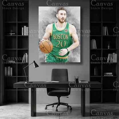 Gordon Hayward NBA canvas art