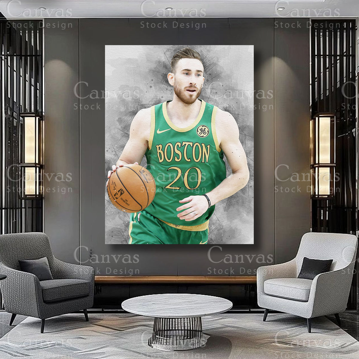 Gordon Hayward premium sports wall art
