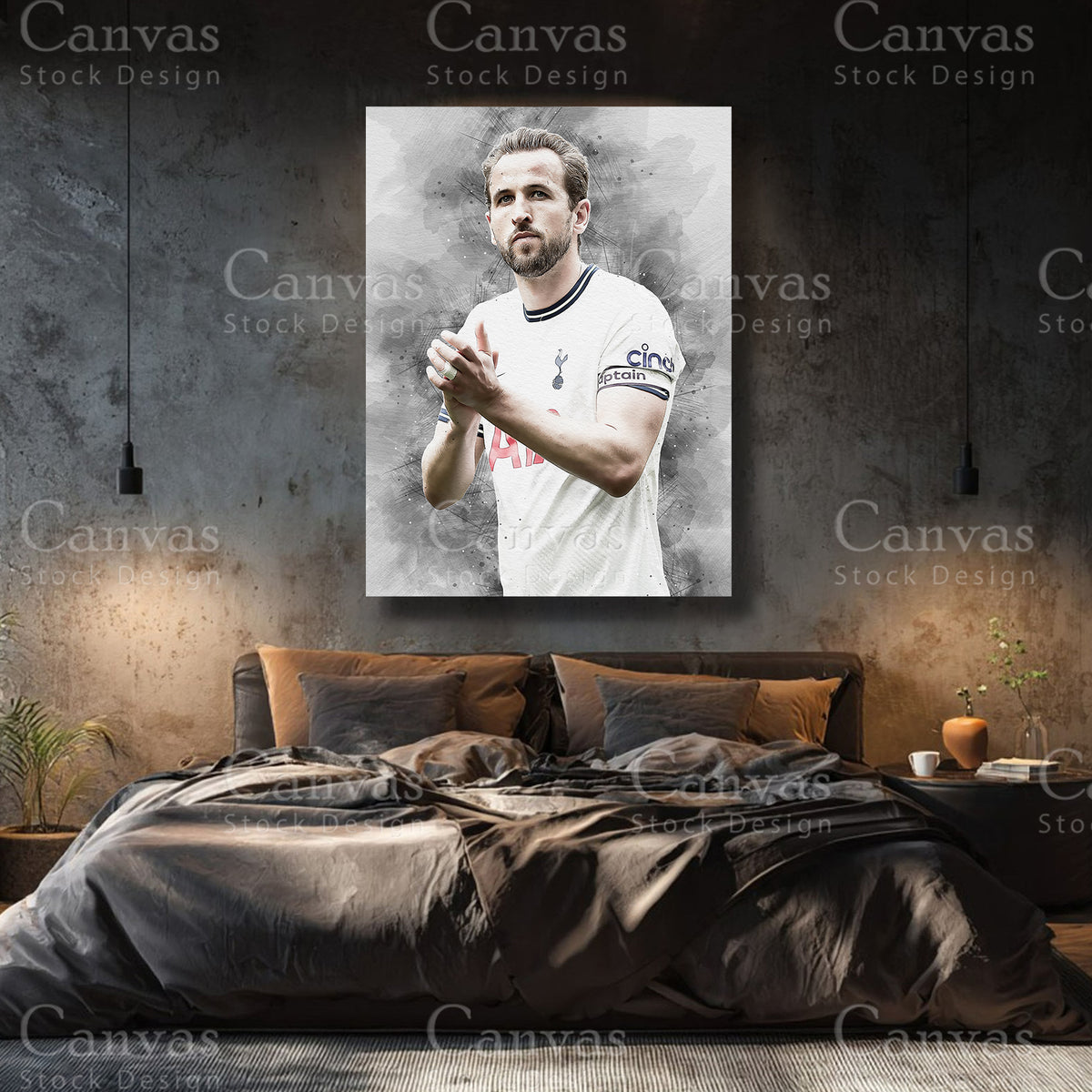 Harry Kane Premium Football Canvas Wall Art