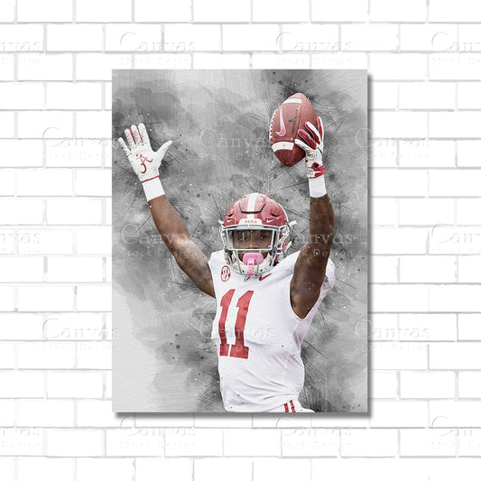 Henry Ruggs Canvas Wall Art – NFL Wide Receiver Poster