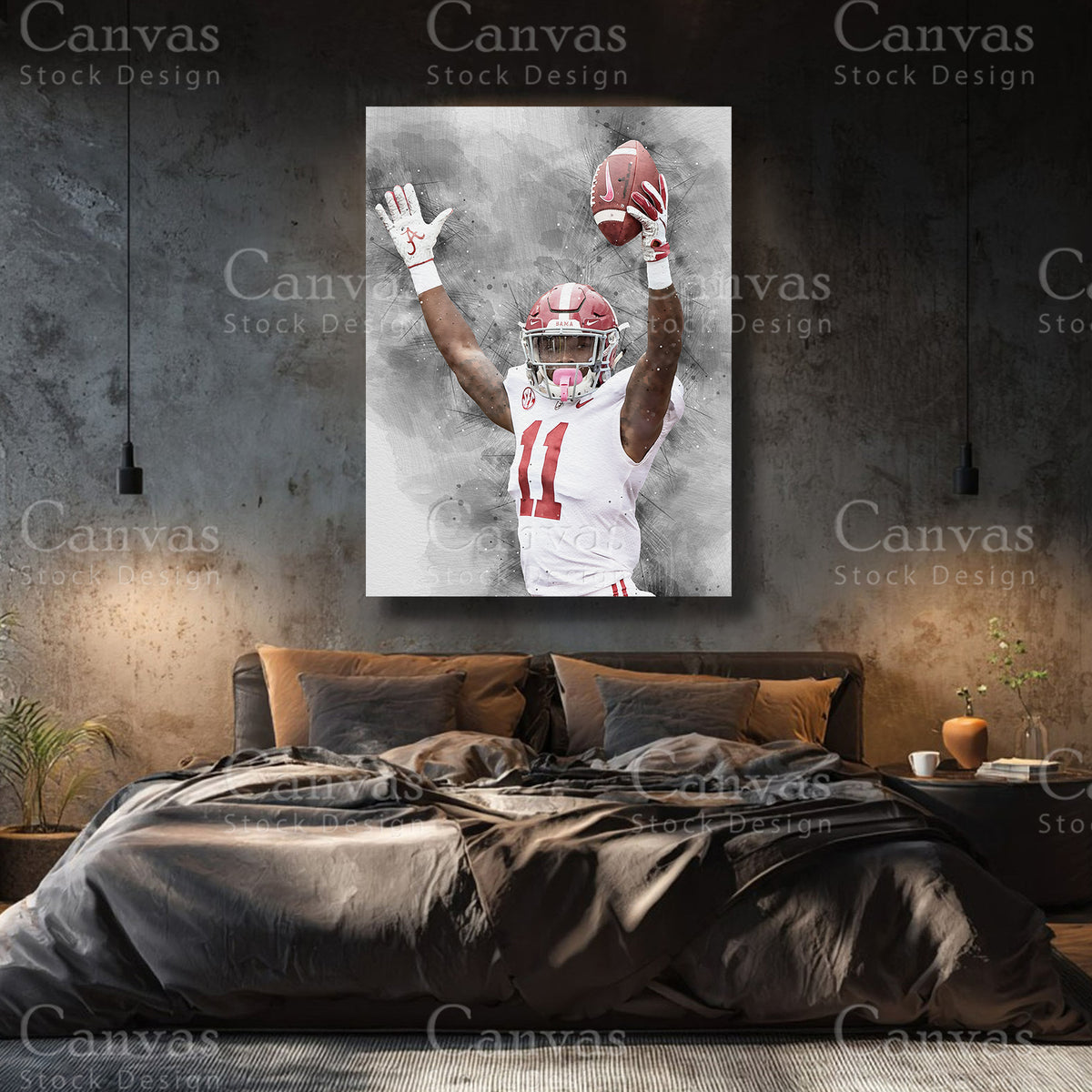 Henry Ruggs canvas print for a modern sports collection