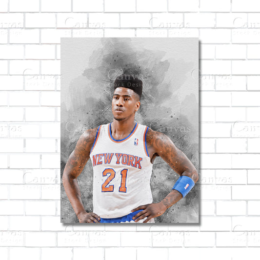 Iman Shumpert NBA basketball canvas wall art – defensive specialist poster print for man cave or sports room