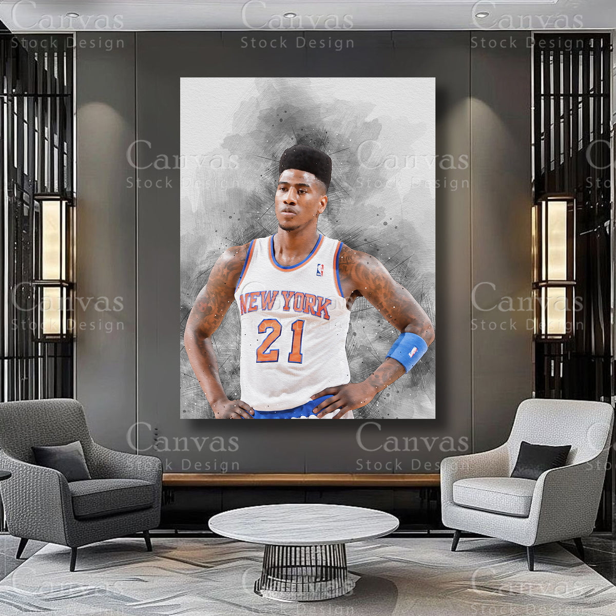 Iman Shumpert premium sports wall art