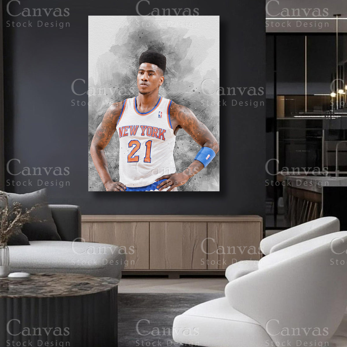 Iman Shumpert NBA player wall art