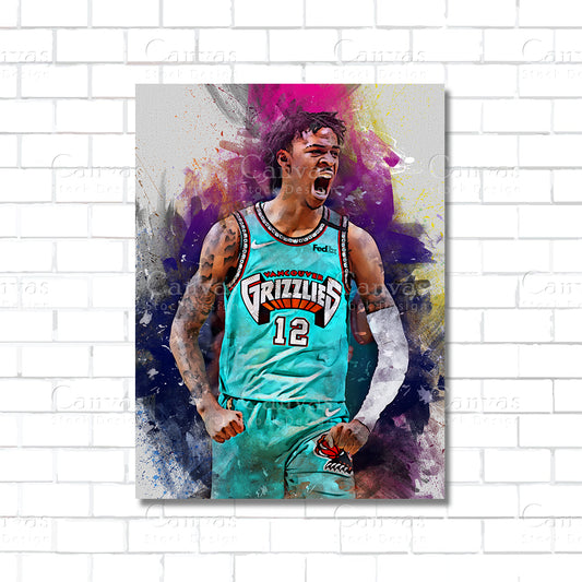 Ja Morant Canvas Wall Art