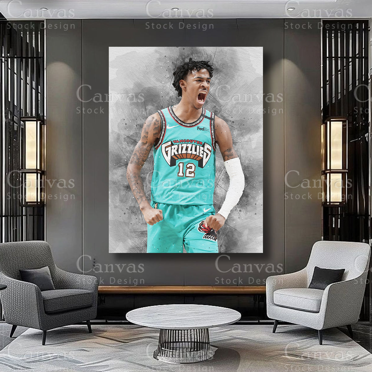 Ja Morant premium sports artwork