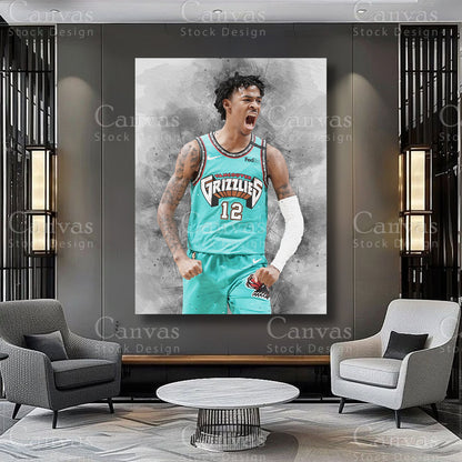 Ja Morant premium sports artwork