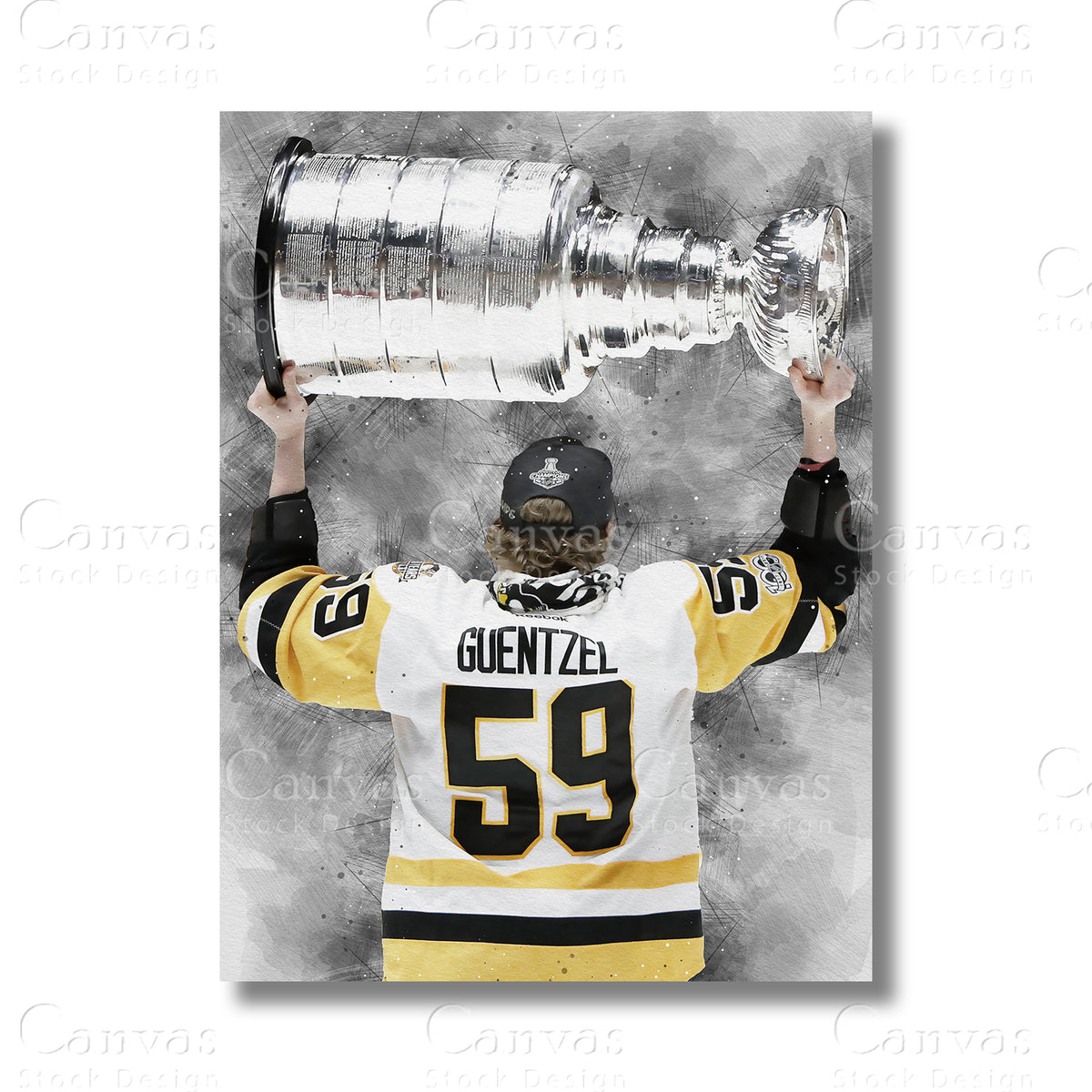 Jake Guentzel Premier Hockey Canvas Wall Art