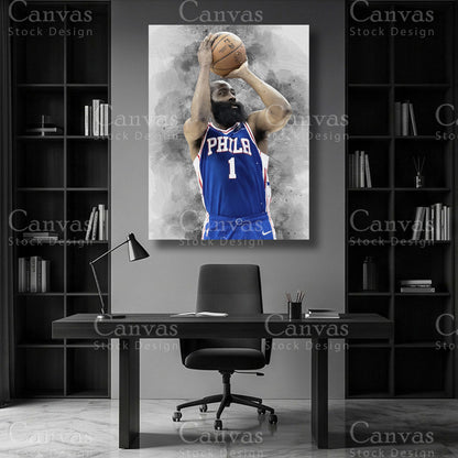 James Harden premium canvas decor