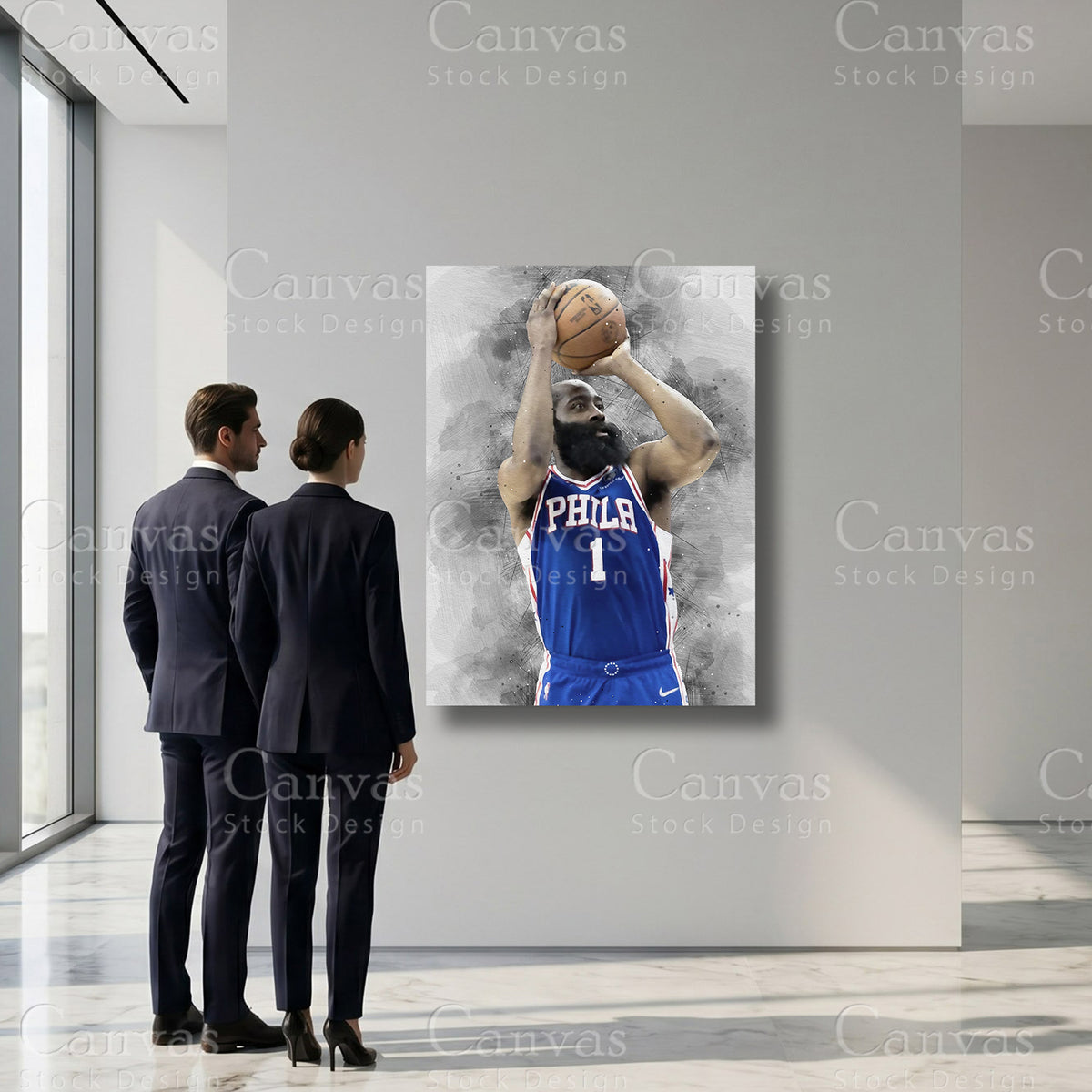 James Harden NBA player canvas