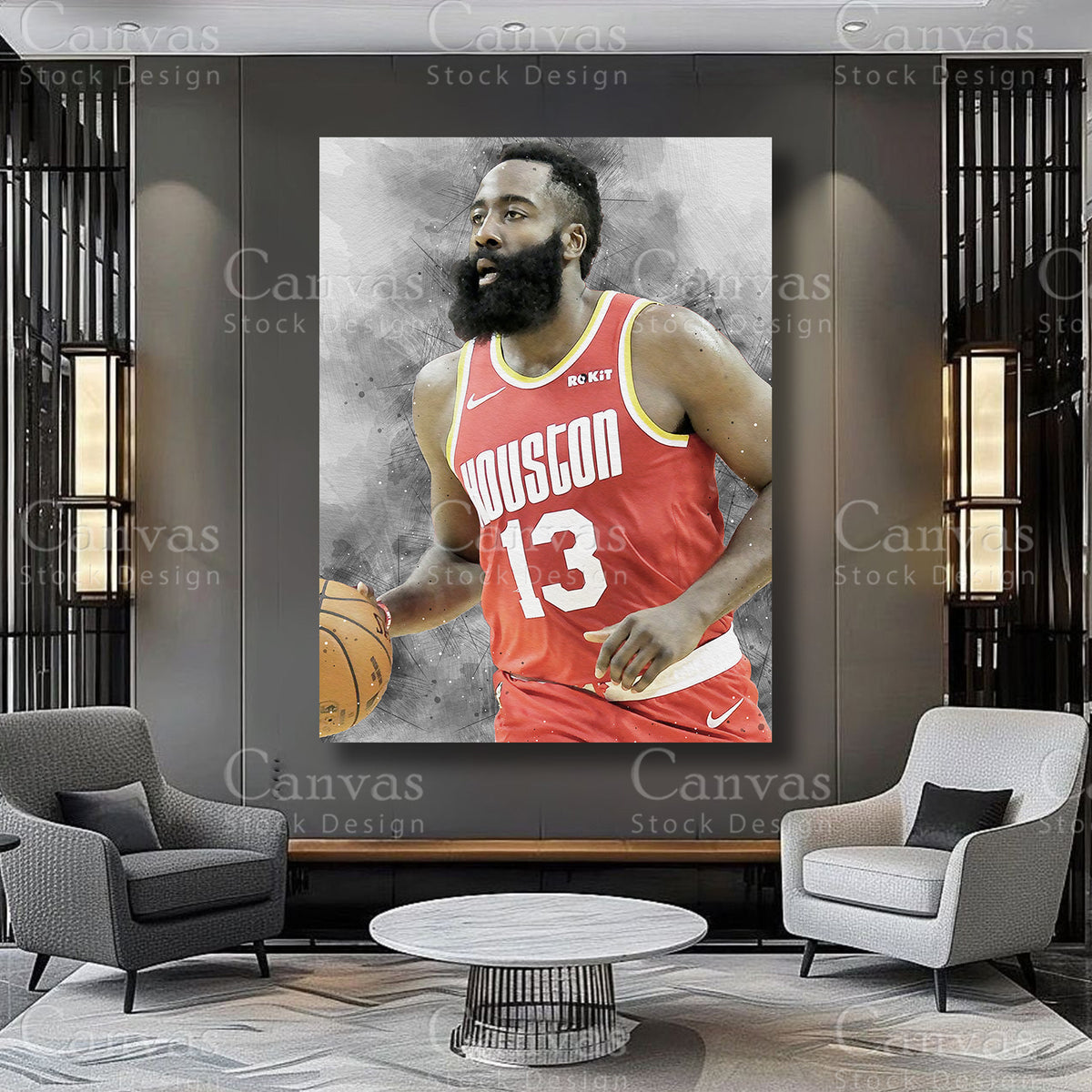 James Harden premium sports wall art