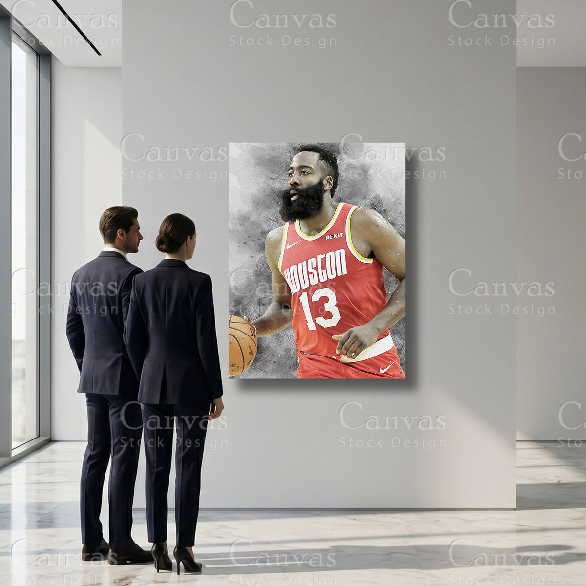 James Harden basketball decor