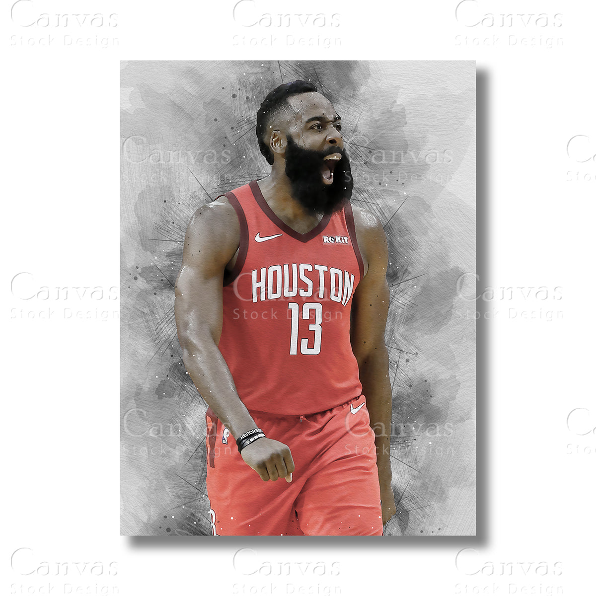 James Harden NBA wall art