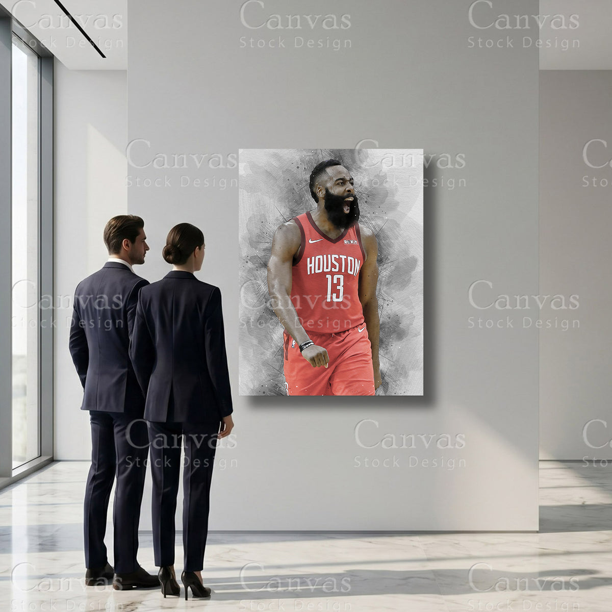 James Harden sports interior artwork