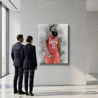 James Harden sports interior artwork