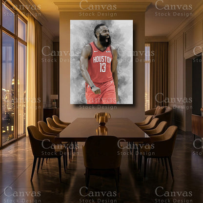 James Harden framed NBA wall decor