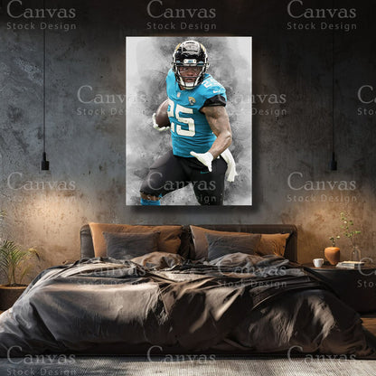 James Robinson premium sports wall art for a game room