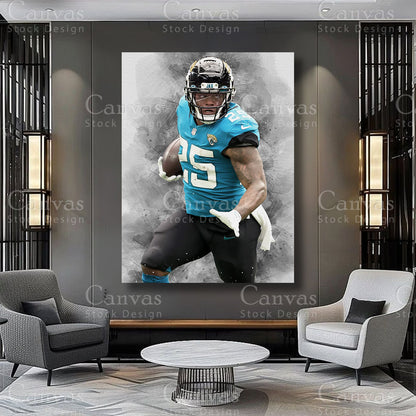 James Robinson sports artwork for a home office wall
