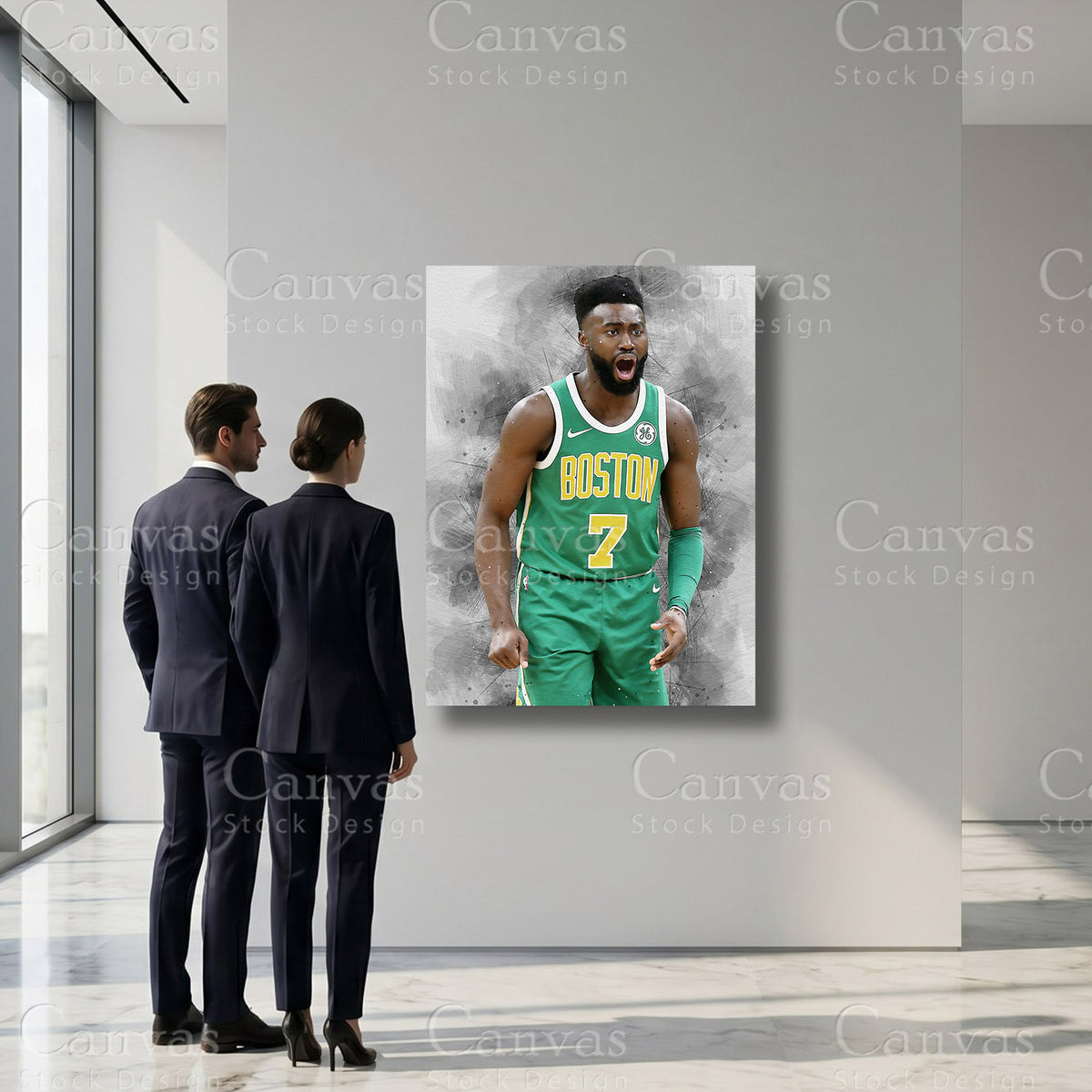 Jaylen Brown basketball wall decor