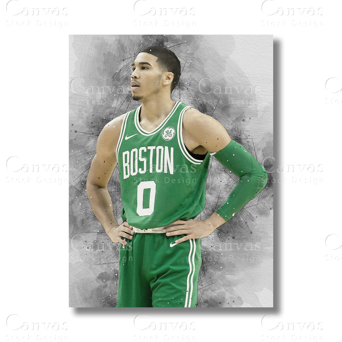 Jayson Tatum basketball wall art