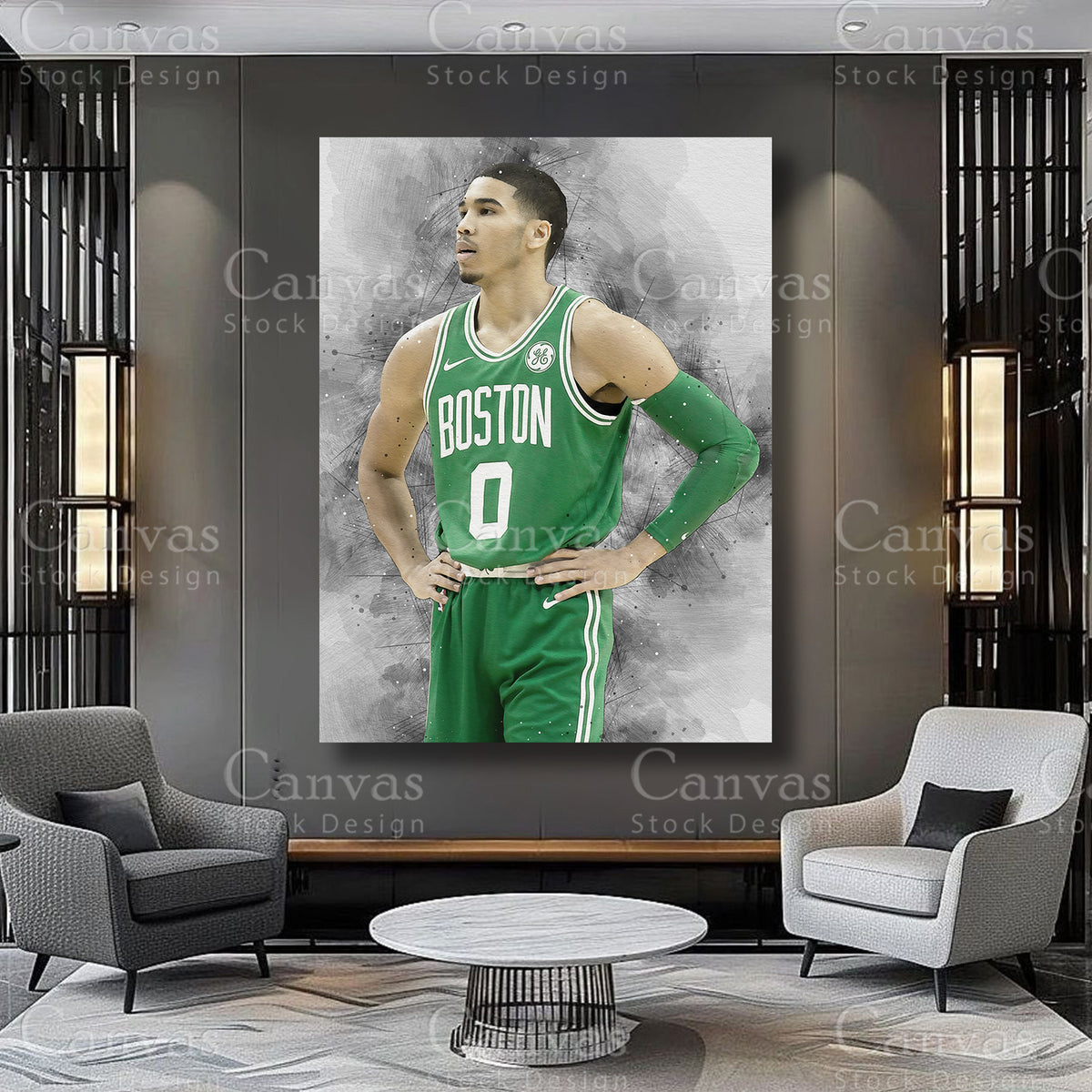 Jayson Tatum sports wall decor