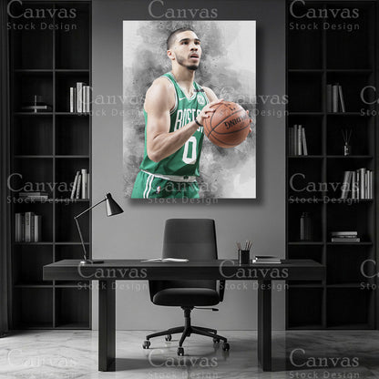 Jayson Tatum NBA wall art