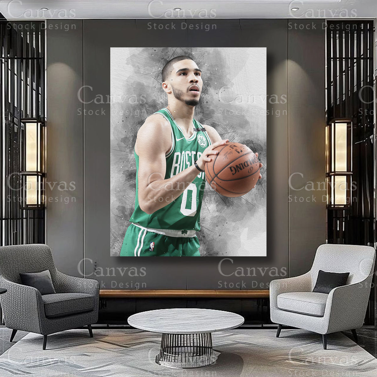 Jayson Tatum premium sports artwork
